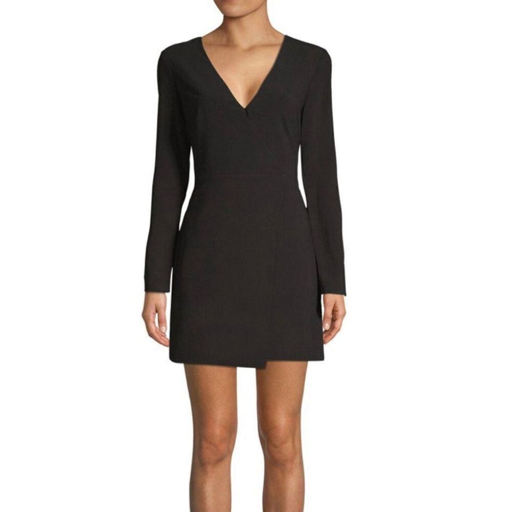 NWT HALSTON faux wrap dress , Sz 8, $395 A16